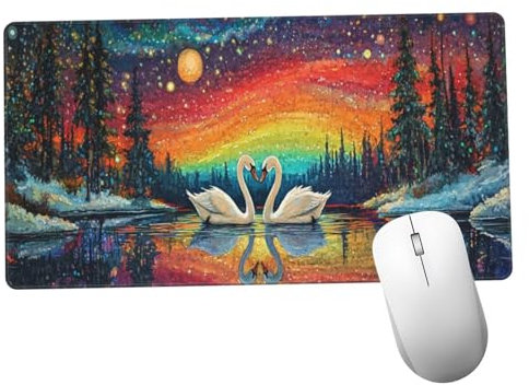 Color Alfombrilla Ratón 1400x600x3mm Alfombrilla Raton XXL Grande con Base de Goma Antideslizante, Lavable, Accesorios Gaming Cielo, Ordenador Gamer Regalos, Mouse Pad Gaming Mejora La Velocida Y1214