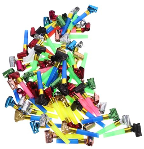 TOYANDONA 100piezas Matracas Fiestas Cumpleaños Unidades Silbatos Regalos Festivos