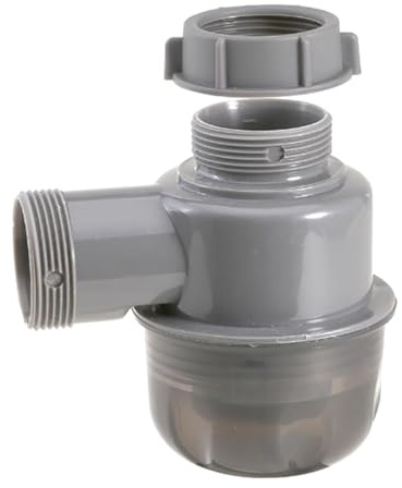 Easy Installion P Siphon de rechange visibles amovibles pour cuisine, salle de bain et éviers d'élimination des ordures, pièces de rechange pour plomberie