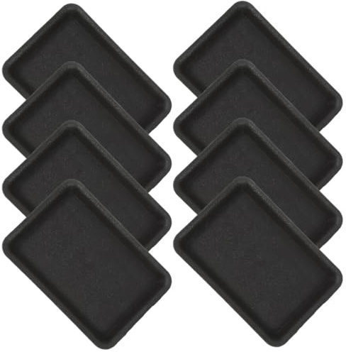 WEKADRIN 8pièces Soucoupe Jardiniere Rectangulaire pour Plantes Assiettes pour Pots De Fleurs Intérieur Récupérateur Eau pour Jardinières Lot