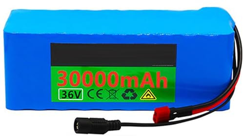36V E-Bike Pedelec Akku, 36V 30Ah 10S3P Elektro-Fahrrad Batterie Mit Ladegerät Und BMS High Power Batterie Für 100W 250W 350W 400W 500W Elektrofahrrad Scooter Motor