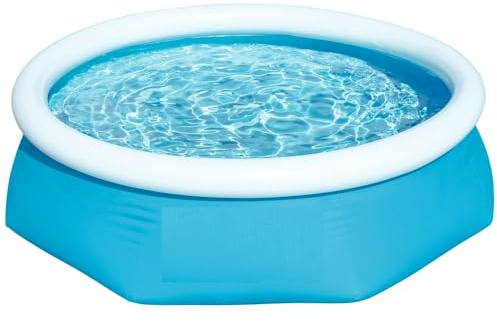 8ft Inflatable Swimming Pool Fast Set Above Ground Garden Pool with DuraPlus Puncture Resistant Sidewalls, Easy Setup, Repair Patch Included, 1880 L Capacity, 244 x 61 cm