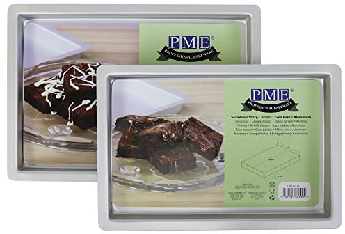 PME Molde Rectangular de Aluminio Anodizado para Brownies 203 x 304 mm