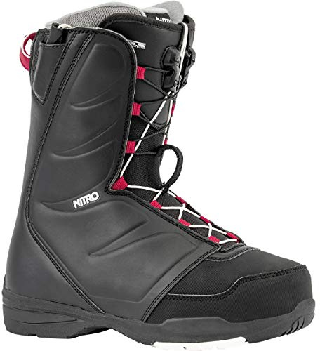 Nitro Snowboards Damen FLORA TLS '20 All Mountain Freestyle Schnellschnürsystem günstig Boot Snowboardboot, 23.5, BLACK