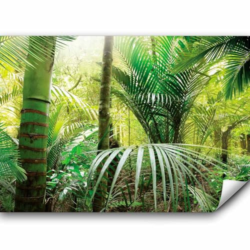 murando - Fototapete selbstklebend Blätter, 343x256 cm, Schlafzimmer | Selbstklebend ohne Kleister, Full HD Druck, ideal fürs Wohn- oder Schlafzimmer, schnelle Montage, lichtbeständig, geruchsfrei