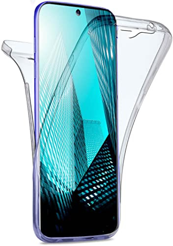 moex Double Case für Samsung Galaxy S20 Ultra / 5G Hülle Silikon Transparent, 360 Grad Full Body Rundum-Schutz, Komplett Schutzhülle beidseitig, Handyhülle vorne und hinten - Klar