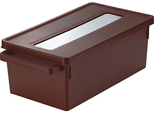 Nehmen Sie LP-Speicher-Fall Container Bin Mit Griffen For Medien Konsolen Schränke Schränke Hält CD DVD Vinyl Record Kunststoff Stapelbare Haushalts-Speicher-Organisator Vinyl Record Storage Box
