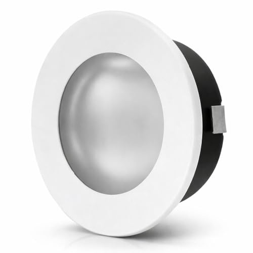 ADAKAT Projecteur encastré en métal G4 12 V, avec couverture en verre