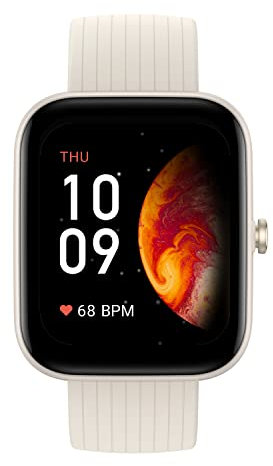Amazfit Bip 3 Pro Smartwatch Orologio Intelligente Fitness Tracker, 1,69 Full Touch, 60 Modalità Sport, Cardiofrequenzimetro, Impermeabile 5 ATM, GPS, SpO2, Monitor del Sonno, Uomo, Donna