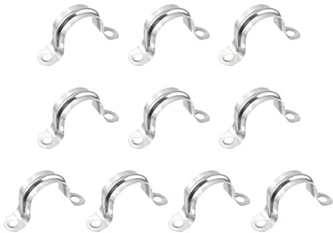 sourcing map 24 Stück Schraubrohrschelle - 51mm x 14mm x 25mm Schlauchschelle Befestigungsschelle Rohrschellen Rohrklemme für Abluftschlauch, Trocknerbelüftungen, Schläuchen,Rohren