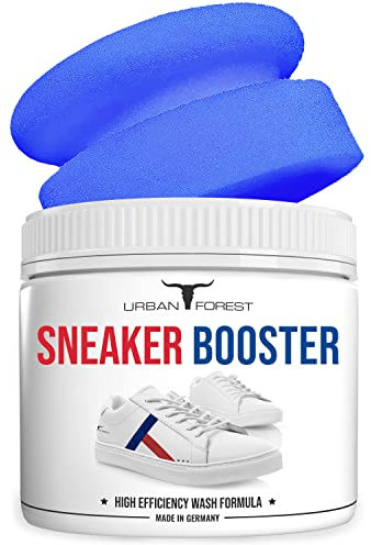 URBAN FOREST Nachhaltiges Sneaker Power Intensiv Reiniger Konzentrat inkl. Handschwamm | Schuhpflege & Schuhreinigung mit biologischen Inhaltsstoffen mit dem Sneaker Booster