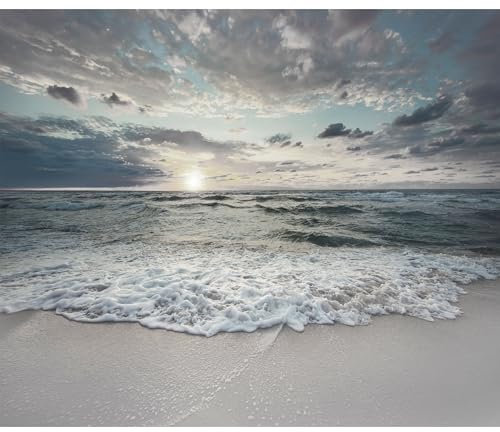 decomonkey Premium Fototapete Meer 350x256 cm Tapete Fototapeten Vlies Tapeten Vliestapete Wandtapete moderne Wand Wandbild Schlafzimmer Wohnzimmer Landschaften Himmel Natur