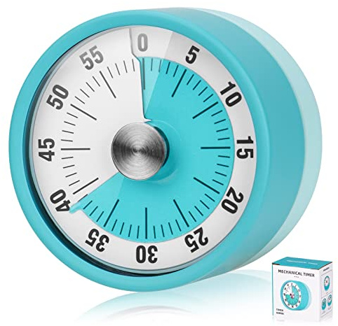 Visual Timer for Kids, 60-Minute Countdown Timer with Magnetic Back | Mechanical Digital Desk Timer for Classroom, Office, Kitchen, Desk, Children's Time Management Tool