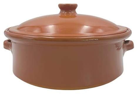Terracotta Casserole Dish with Lid 28cm