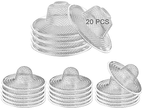 20 Stück Edelstahl-Filterfalle, 7 cm und 11,2 cm, Abflusssieb für Badezimmer, Badewanne, Küche, Waschküche, Balkon, Wohnmobil, Bodenablauf