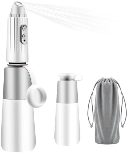Portable Bidet, Travel Bidet Water Jet with 2 Pressure Levels - Electric Portable Bidet for Travel with 260ml Water Bottle, Portable Bidet for Women, Hand Held Bidet