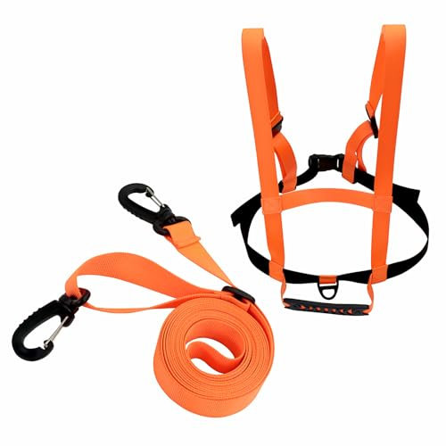 Ski und Snowboard Gurt für Kinder, Kinder Skigurt Ski Sicherheitsschultergurt Wiederverwendbarer Ski-Trainingsgurt Ski Zubehör Skigurtweste und Leine für Kleinkinder (orange)