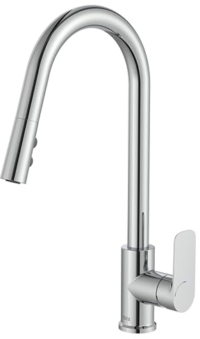 Roca A5A816EC00 Mezclador Cocina Caño U, Coleccion Cala, Caño Extraíble, Cromado