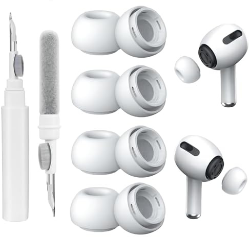 Ersatz Ohrstöpsel für Airpods Pro/AirPods Pro 2 | 4 Paar Silikon Ohrstöpsel für Airpods Pro(2019/2021/2023))Aufsätze mit tragbarer Aufbewahrungsbox(M)