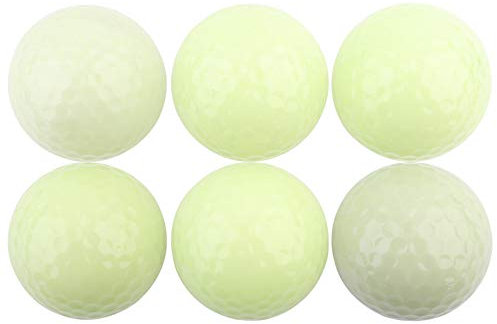 TYCIONG 6 Stück Nacht-Golfbälle, Leuchtende Fluoreszierende Golfbälle, Langlebig, Hell, Leuchtet Im Dunkeln