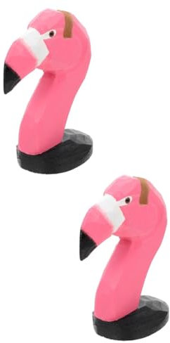 STOBAZA 2stücke Desktop Brillenhalter Aus Holz Kreativer Tierdesign Brillenständer Für Sonnenbrillen Und Lesebrillen Dekorativer Organizer Für Schlafzimmer Und Büro Flamingo-