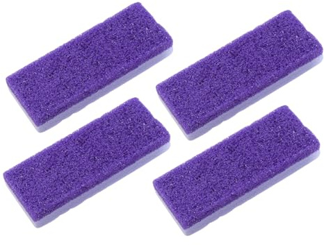 Bimsstein Fußpflegewerkzeug 4 Stück Pu Violett für Pediküre | Handlich für Handfläche, zur Hornhautentfernung, Fußpflege Zubehör für Tägliche Anwendung