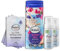 Balea 6er Set: Reinigungsschaum Ultra Sensitive, 2x150 ml + 3xTuchmaske, für das Gesicht geeignet + Duschgel - Limited Edition.