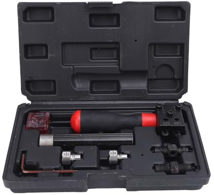 IHVBRHHM Doppeltes Bördelwerkzeug-Set, 3/16 Zoll, 1/4 Zoll, Bördelwerkzeug für Bremsleitungen, professionelles handgeführtes Bördelwerkzeug mit Aufbewahrungsbox, Autoreparatur