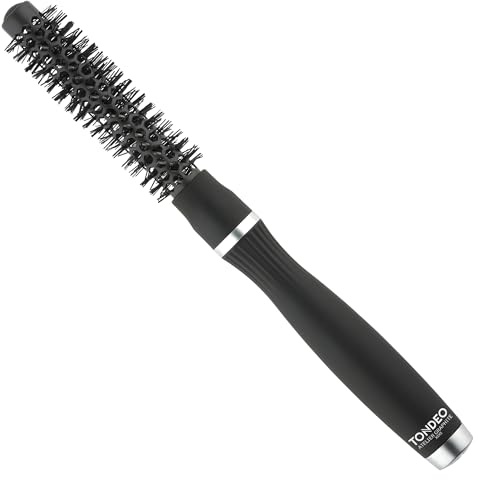 TONDEO Rundbürste ATELIER Graphite 3XS | High-Tech Fönbürste Ø 16/29 mm | Graphit beschichteter Bürstenkörper und wabenförmige Luftlöcher für optimale Wärmeverteilung | Entwickelt im Salonalltag
