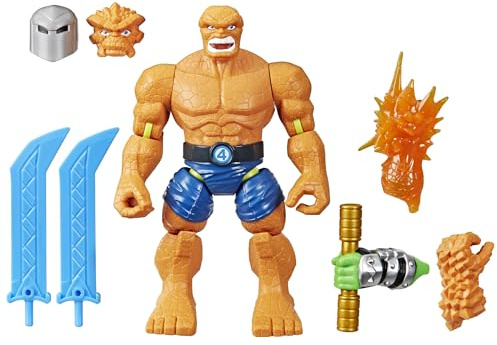 MixMashers Marvel’s The Thing Custom Avengers Deluxe Mix-And-Match Deluxe, actionfigur och tillbehör, superhjälteleksaker på 12 cm för barn från 4 år