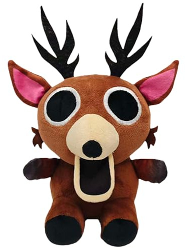 LUKlUP 99 Nuit dans la Foret Peluche Cerf, Cerf des Bois en Peluche, Charmant Animal en Peluche Personnages de Jeu for Collectionneurs et Fans de Jeux Vidéo Cadeau de Noël pour Enfants et Adultes