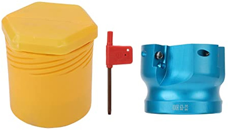 Kit per la lavorazione dei metalli con fresa per tornio CNC in lega di alluminio a 4 flauto con testa per fresa frontale