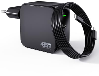 Cargador Portátil USB C 65W para ASUS Zenbook 14 S14 A14 S16/14 15 OLED | Asus UX8406MA UM3406HA UX3402VA Q425MA Q415MA; Vivobook M1607KA M5606KA X1407QA M5406KA S5406SA TP3407SA Adaptador tipo C