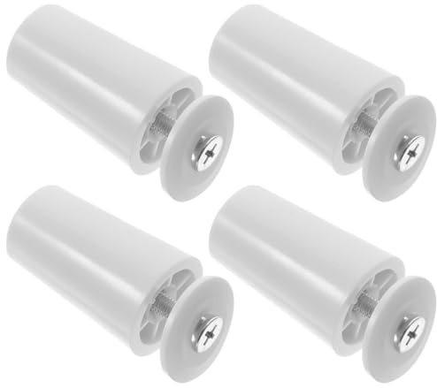 KHBUAB Roller Shutter Stoppers Blind Stopper Parts White Replacement 4pcs Window Fasteners with Nut Core for Curtain and Blind Limiters, Suitable for Home Window Treatment