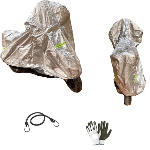 Compatible con Yamaha Aerox 50 - Funda cubremoto de Nailon Impermeable - Talla L - Funda Universal para Scooter o Moto - Funda antidesgarro y antilluvia 232 x 100 x 125 cm