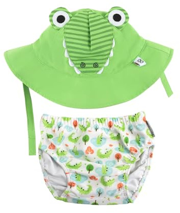 Set Baby Costumino Contenitivo + Cappellino - Alligatore - UPF 50+ - L