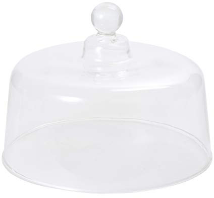 Cabilock 1pezzi Copertura Trasparente per Dessert e Torte Elegante Espositore per Cibo Protezione Freschezza Frutta e Dolci Design Moderno e Creativo Misura Media