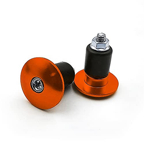 ONIPAX 2pcs Handle Bar End Plugs Grips Cap for 22mm (Black/Red/Orange/Blue/Green/Purple/Pink/Brown)