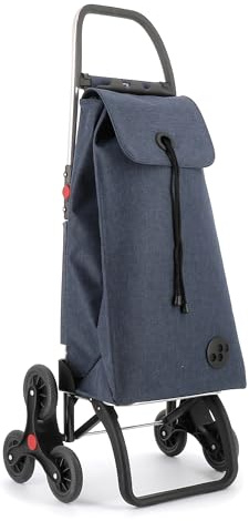 Klappbarer Einkaufstrolley Rolser I-Max Tweed 6 Räder Treppensteiger - Marino