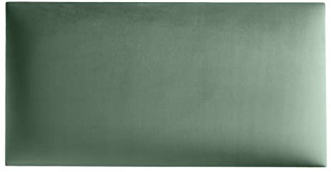 softwalls Wandkissen Samt mit 50mm Polsterung - Bett Kopfteil Wandpolster - Wandverkleidung - Wandpaneele | 60 x 30 Mintgrün
