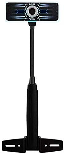 Extremely HD PC Desktop LCD Monitor Computer All-in-one Fixed Rear Web Camera USB Drive-free Online Education Remote Education Live Webcam Suitable for home computer equ (Black)