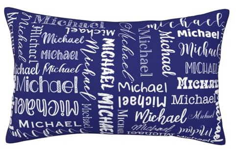 Ronuxon Custom Name Pillowcase 20 x 30, Personalized Plush Pillow Cases with Name, Personalized Pillow Cover for Your Loved Ones Dad Mom, Custom Couple Gifts for Christmas Birthday