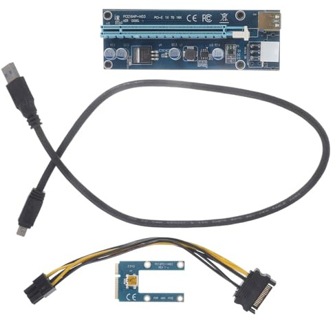 OSALADI Adattatore Scheda Grafica Esterna Mini Pci-E a Pci-E X16 Con Cavo Usb 23.6 Pollici Per Laptop Gpu Esterna Scheda Grafica Indipendente Espansione Schede Grafiche Pcie