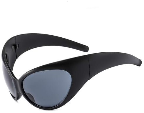 WNCKSQ Gafas De Sol Deportivas Gafas De Sol De Tendencia para Mujeres para Hombres Gadgets De Sombras Retro, C1 Negro Gris, j