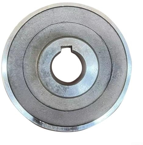 Oniissy 1 Stück Riemenscheibe Einzelrille Motor Riemenscheibe A-Riemenscheibe Luftkompressor, 97 x 24 mm/97 x 19 mm Silber Leichtgewicht Werkstattausrüstung Zubehör (97 x 19)