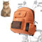 ROCKBROS Lenkertasche Rucksack Haustier-Fahrradkorb für Brompton Atmungsaktive und Bequeme Haustiertasche Geeignet zum Ausgehen und für Outdoor 2-in-1-Kombi für Pendler Orange