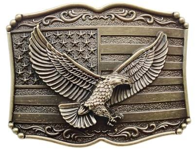 Gürtelschnalle Adler US-Flagge für Herren Gürtelschnalle Hochfliegendem Adler Western Amerikanischer Flagge Fliegendem Falke Patriotische Schmuck