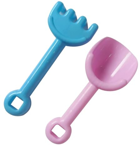 Gogogmee Jeu de Plage pour Garçon Fille Pelle et Râteau Épais pour Fouille et Sable Jouets Légers et Durables pour Jeu Extérieur Plage et Bac à Sable Couleurs Aléatoires Couleur Aléatoire