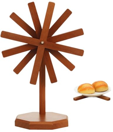 Sottopentole in Legno - Sottopiatto a Forma di Mulino a - Sottobicchieri Decorativi per Cucina | per Tazze Teiere Padelle Pentole Cucine Soggiorni Hotel Ristoranti Chef