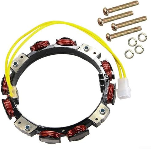 Bobine de rechange pour alternateur de tondeuse à gazon 10-16 A 592830 compatible avec moteur 696458 691064 393295 Fit S2546 S1742 S2046 SST18 X330 Z Series Tracteur